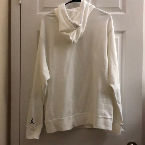 NWT Nike Air Jordan Hoodie in White w/ Jumpman - Picture 5 of 13